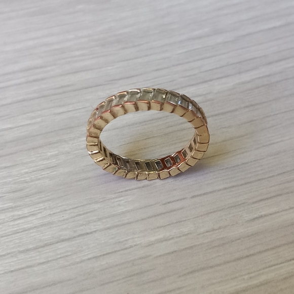 Vintage GP CZ Emerald Cut Baguette Style Gemstone Ring, Size 6 - Picture 13 of 14